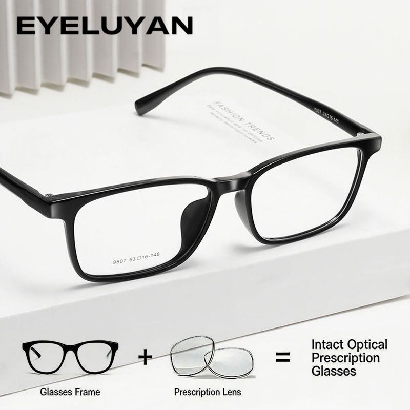 Mens Fashion Reading Glasses - EYELUYAN Anti Blue Light Prescription Glasses