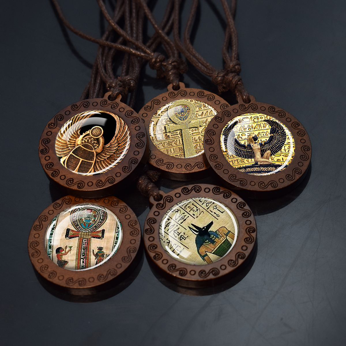 Men Fashion Egypt - Ancient Egypt Pendants Ankh Anubis Scarab