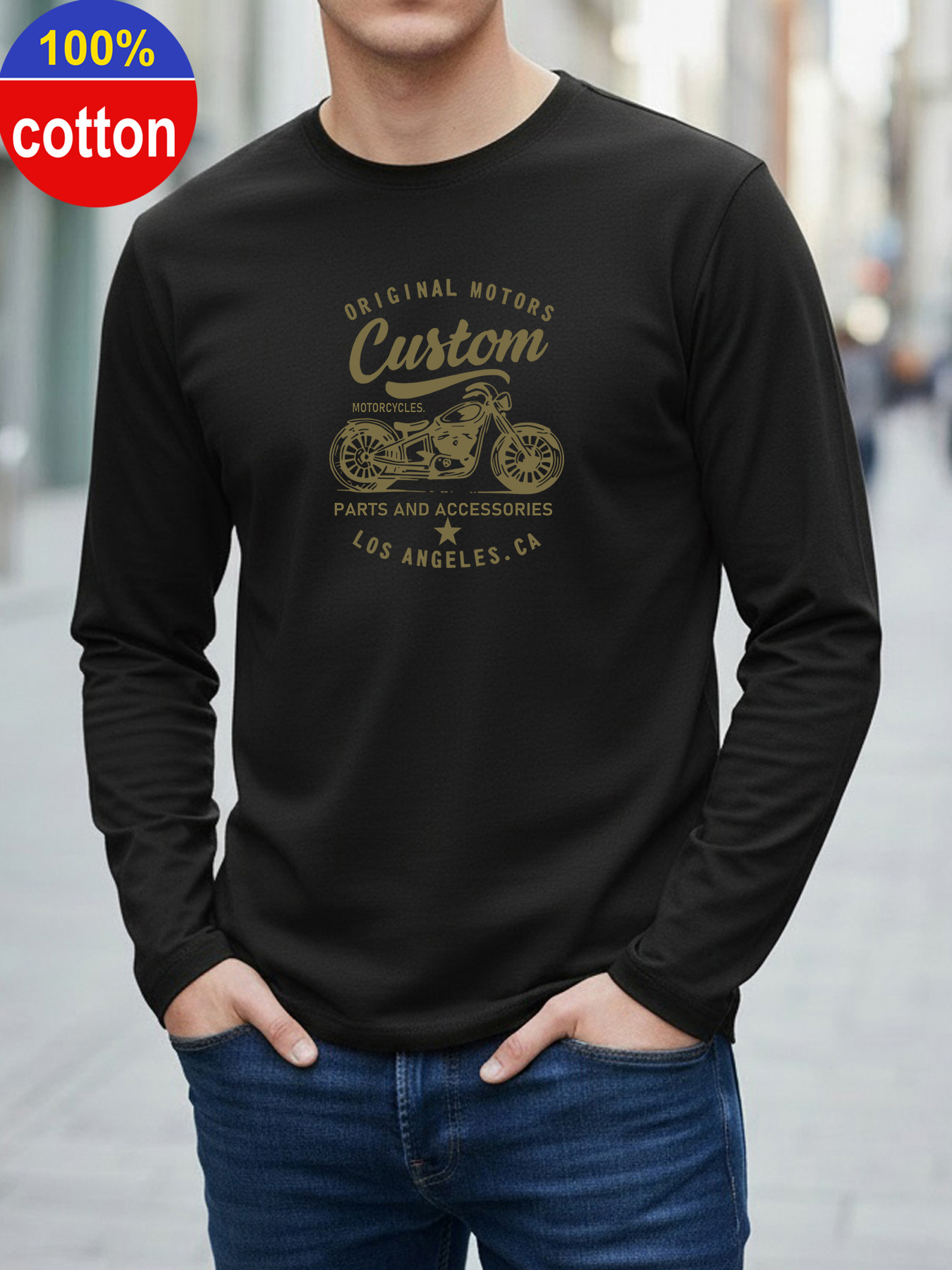 Men'S Fashion Trends 2025 - 100% pure cotton men's long sleeved
