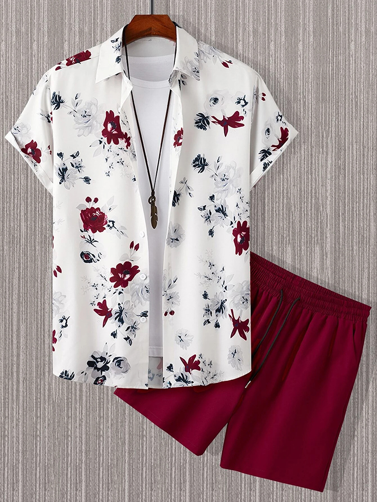 Men'S Spring Fashion - Hawaiian Men's Short Sleeve Shirt And
