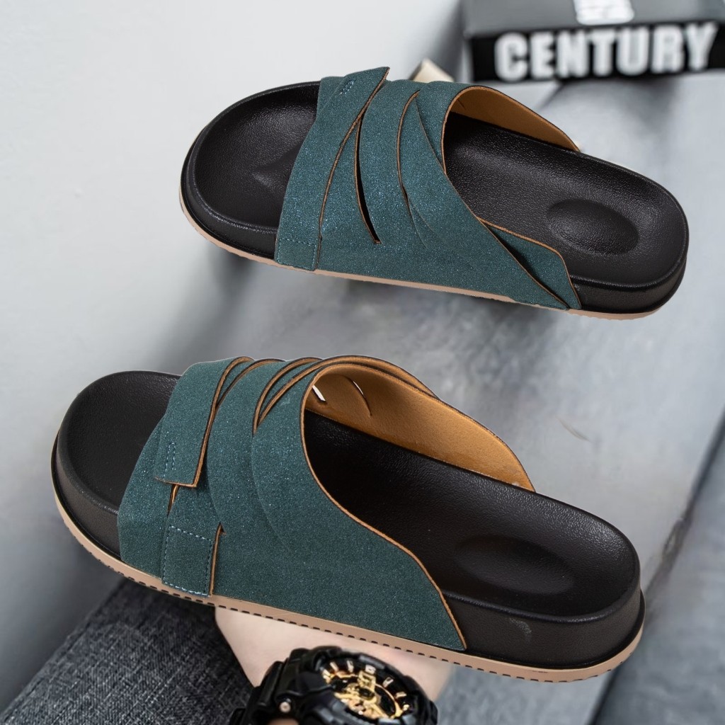 Mens Fashion Modern - Men Luxury Mesh Slides Summer New