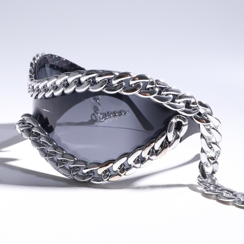 Mens Fashion In The 2000S - Luxury designer Trendy Metal Chain Frame