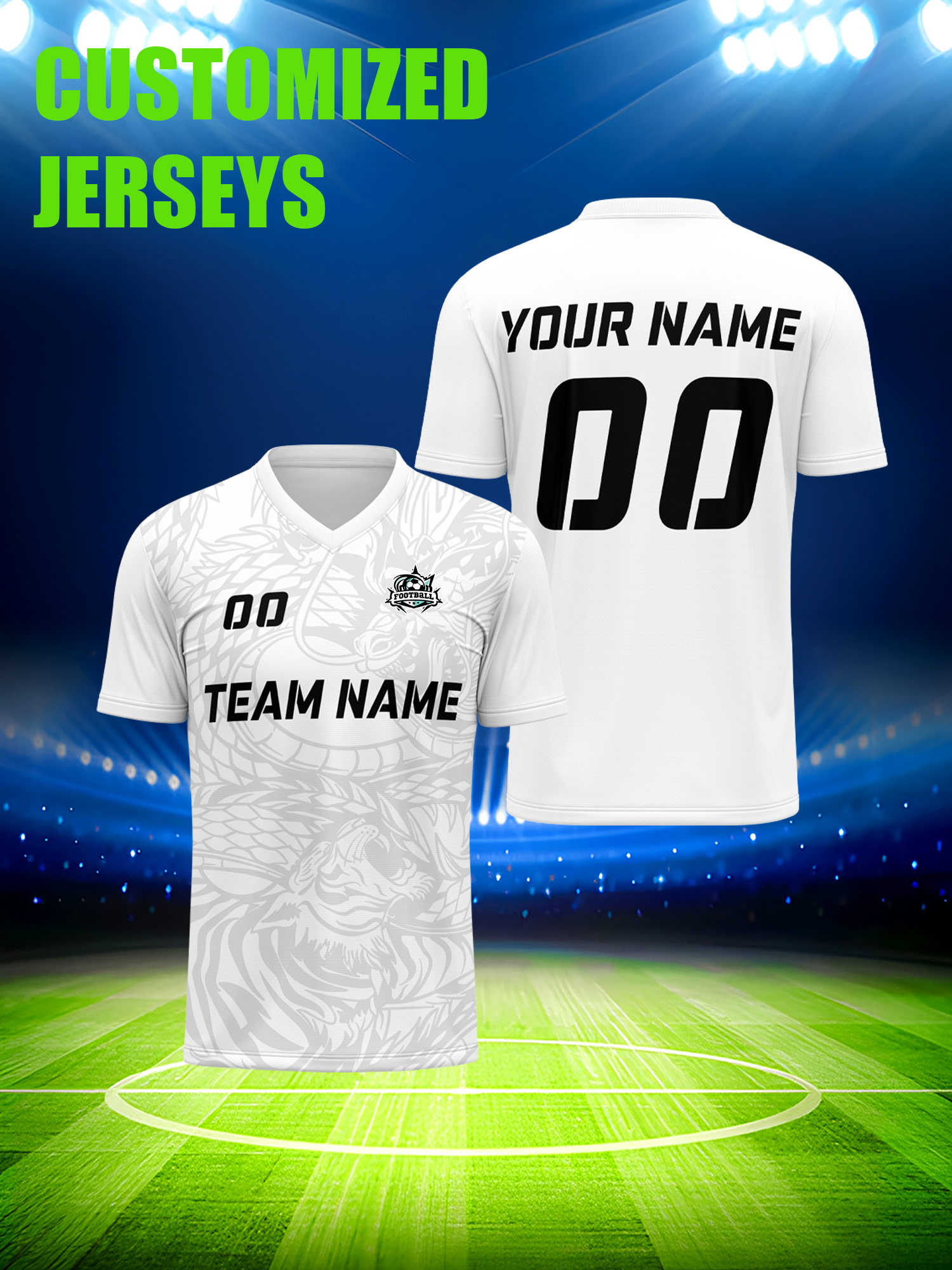 Mens Fashion Modern - Custom Soccer Jersey With Custom Image,