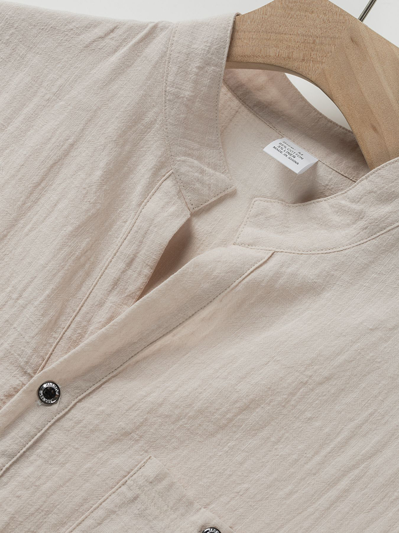 Men's Cotton Linen Henley Shir – Linen Shirt Summer Bewertung und Preis