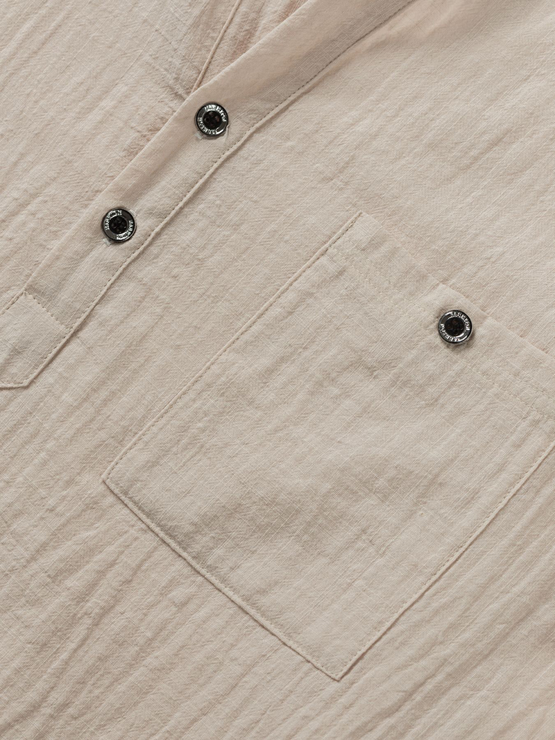 Men's Cotton Linen Henley Shir – Linen Shirt Summer Bewertung und Preis