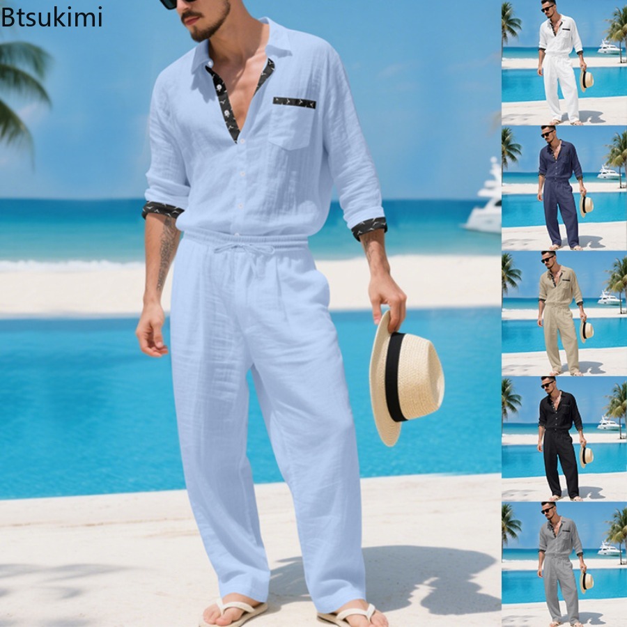 2026 Men's Linen Blend Hawaiia – Linen Shirt Summer Bewertung und Preis