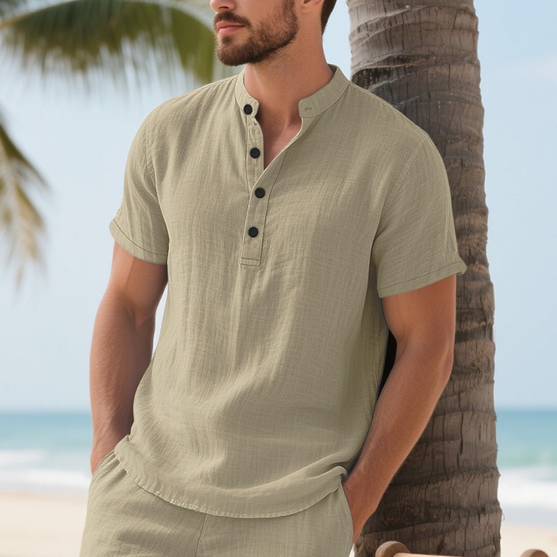 Men Shirt Mens Linen Loose Fit – Linen Shirt Summer Bewertung und Preis
