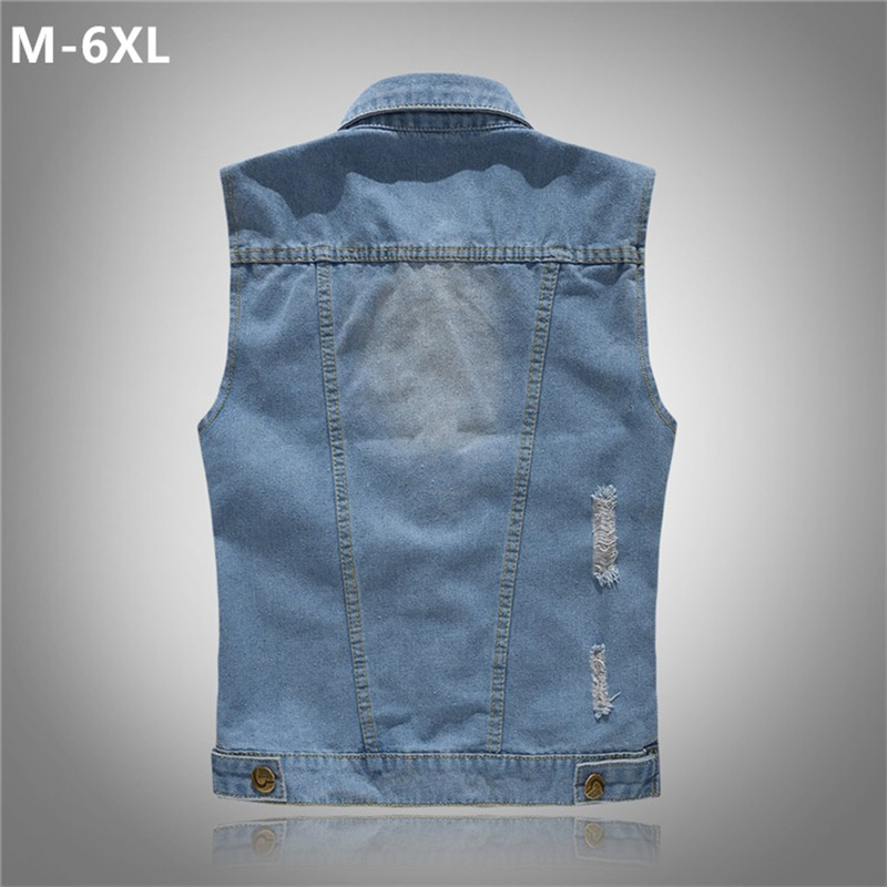 Ripped Denim Waistcoat Men Kor – Men'S Fashion Vest With Jeans Bewertung und Preis