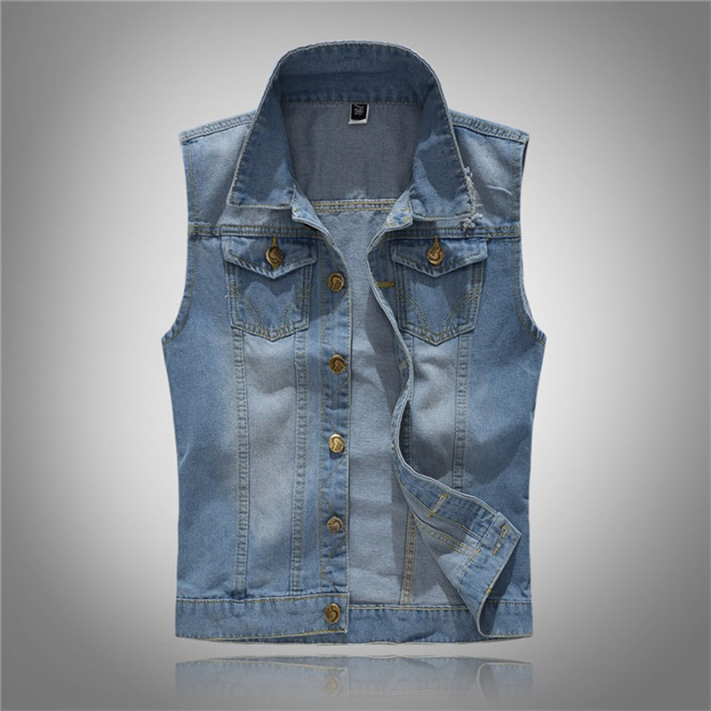 Ripped Denim Waistcoat Men Kor – Men'S Fashion Vest With Jeans Bewertung und Preis