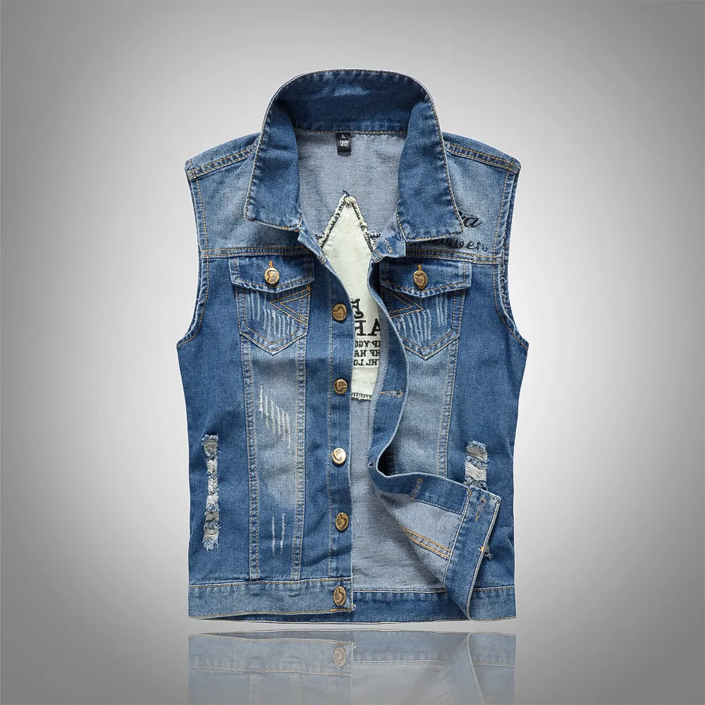 New Fashion Men Ripped Denim V – Men'S Fashion Vest With Jeans Bewertung und Preis