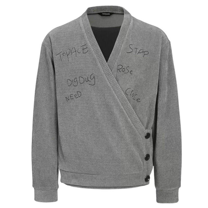 Stripe Embroidery Button Desig – Men'S Fashion And Style Bewertung und Preis