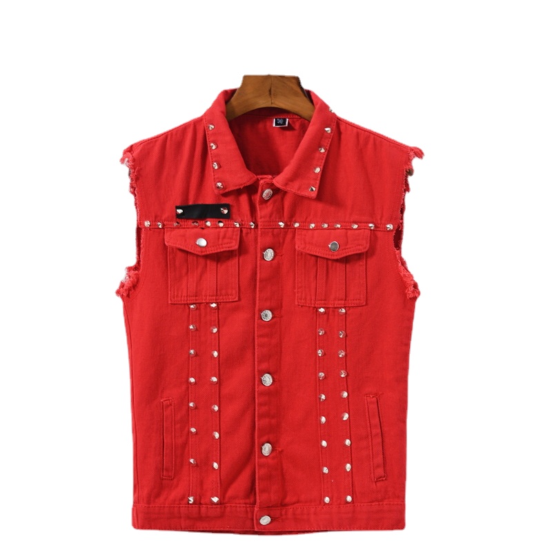 Men Rivet Punk Style Denim Ves – Men'S Fashion Vest With Jeans Bewertung und Preis