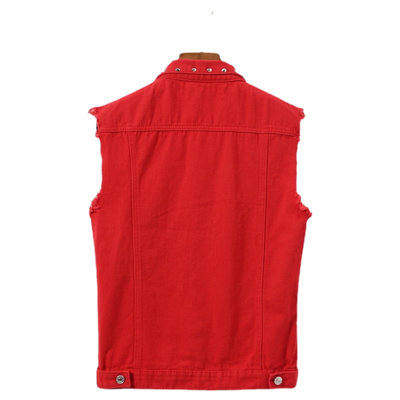 Men Rivet Punk Style Denim Ves – Men'S Fashion Vest With Jeans Bewertung und Preis
