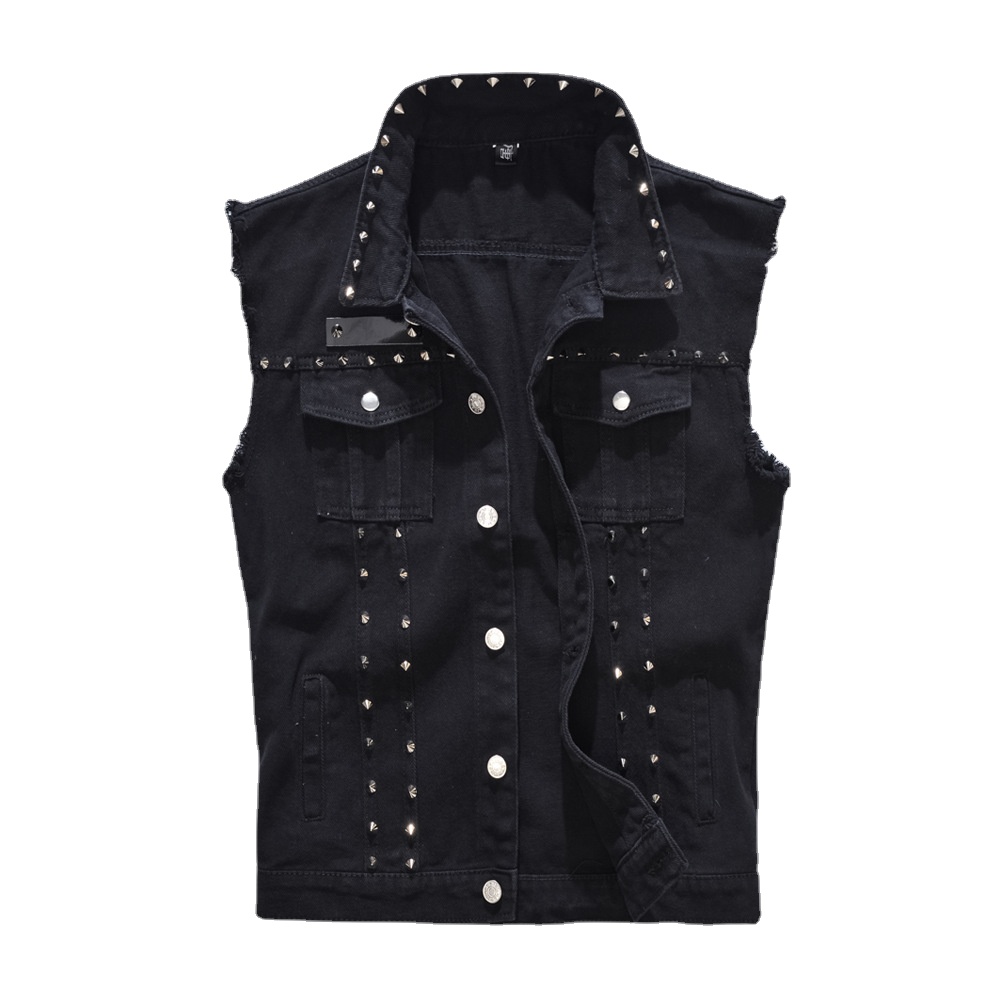 Men Rivet Punk Style Denim Ves – Men'S Fashion Vest With Jeans Bewertung und Preis