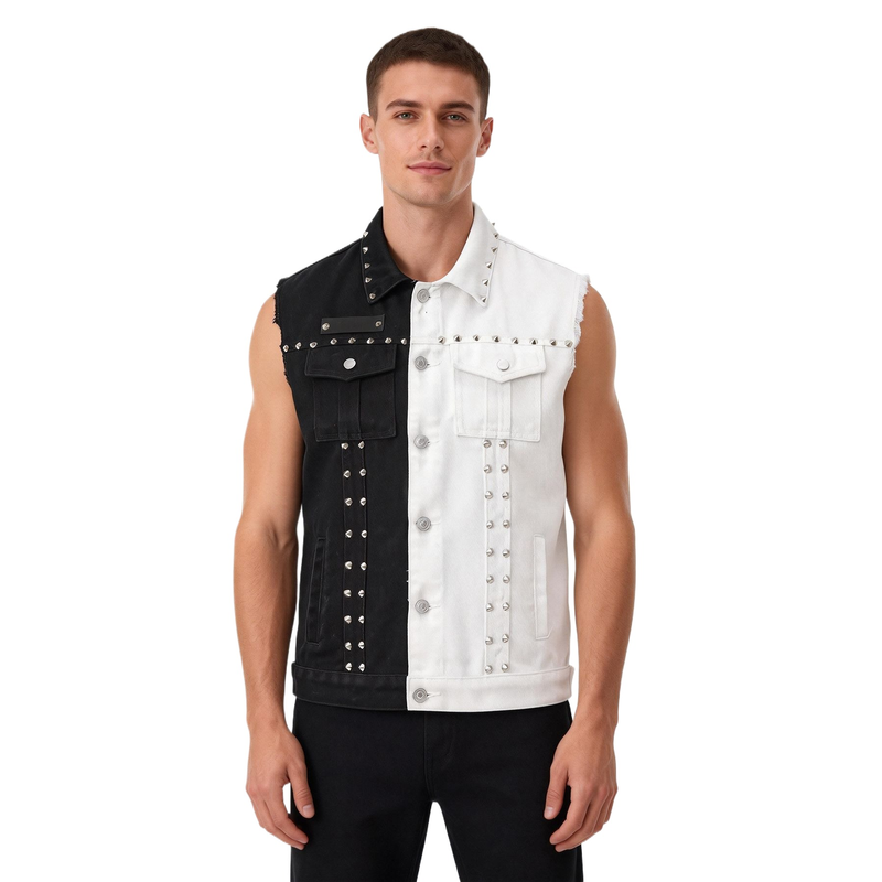 Men's Punk Style Jean Waistcoa – Men'S Fashion Vest With Jeans Bewertung und Preis
