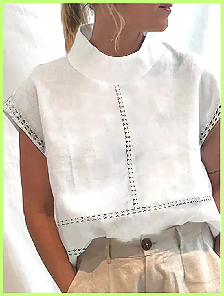 Women's Cotton Linen Pullover  – Linen Shirt Summer Bewertung und Preis