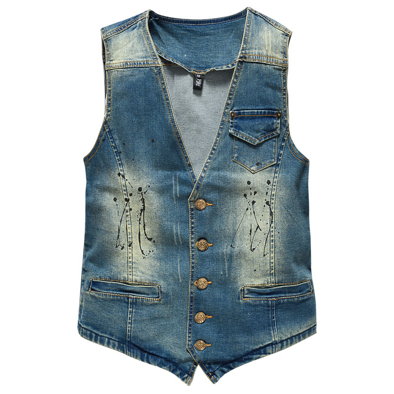 Spring Autumn New Fashion Men' – Men'S Fashion Vest With Jeans Bewertung und Preis