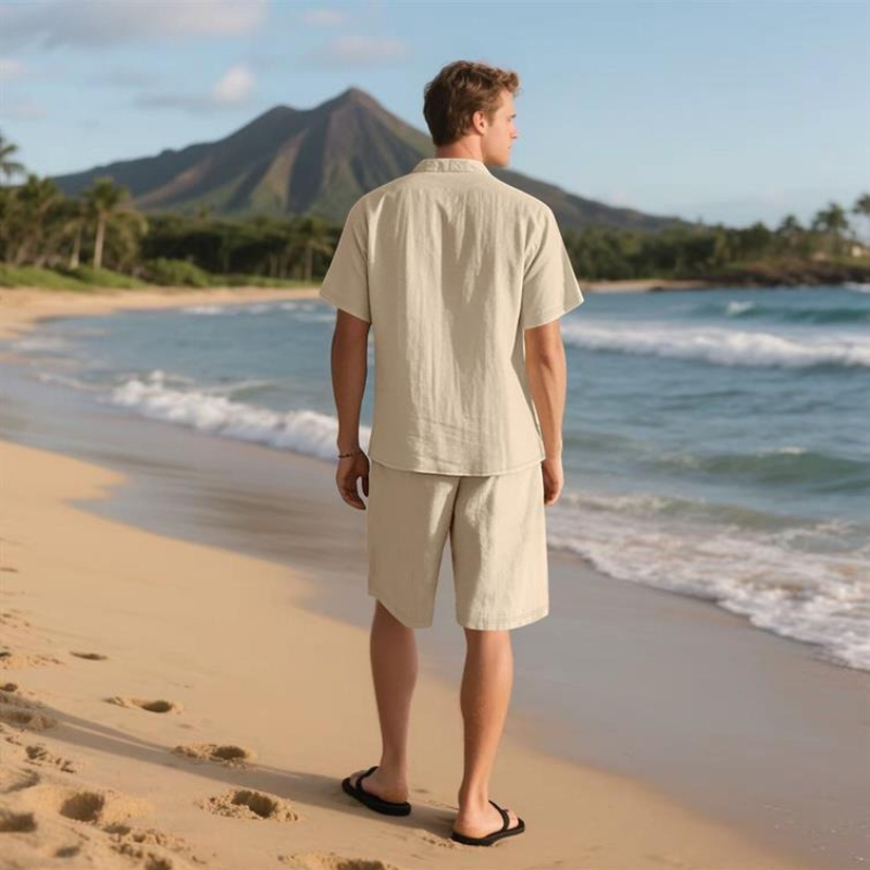 High-End Men's Summer Shorts S – Linen Shirt Summer Bewertung und Preis