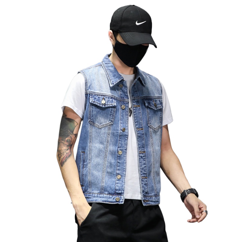 New Fashion Men Blue Denim Ves – Men'S Fashion Vest With Jeans Bewertung und Preis