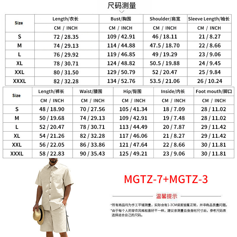 Men's Casual Cotton Linen 2 Pi – Linen Shirt Summer Bewertung und Preis