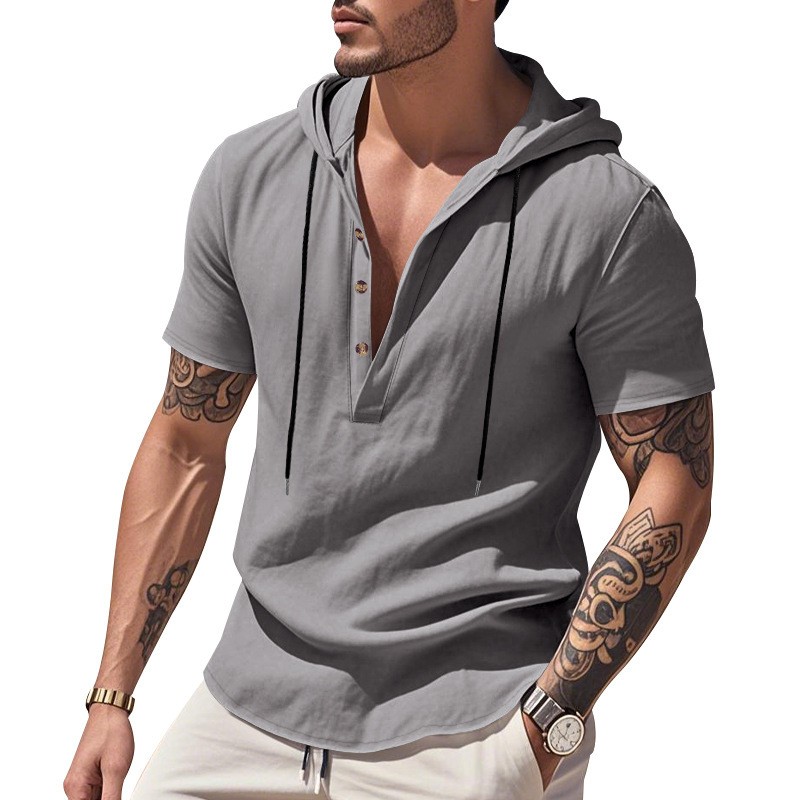 Casual Linen Shirt Light Blue  – Linen Shirt Summer Bewertung und Preis