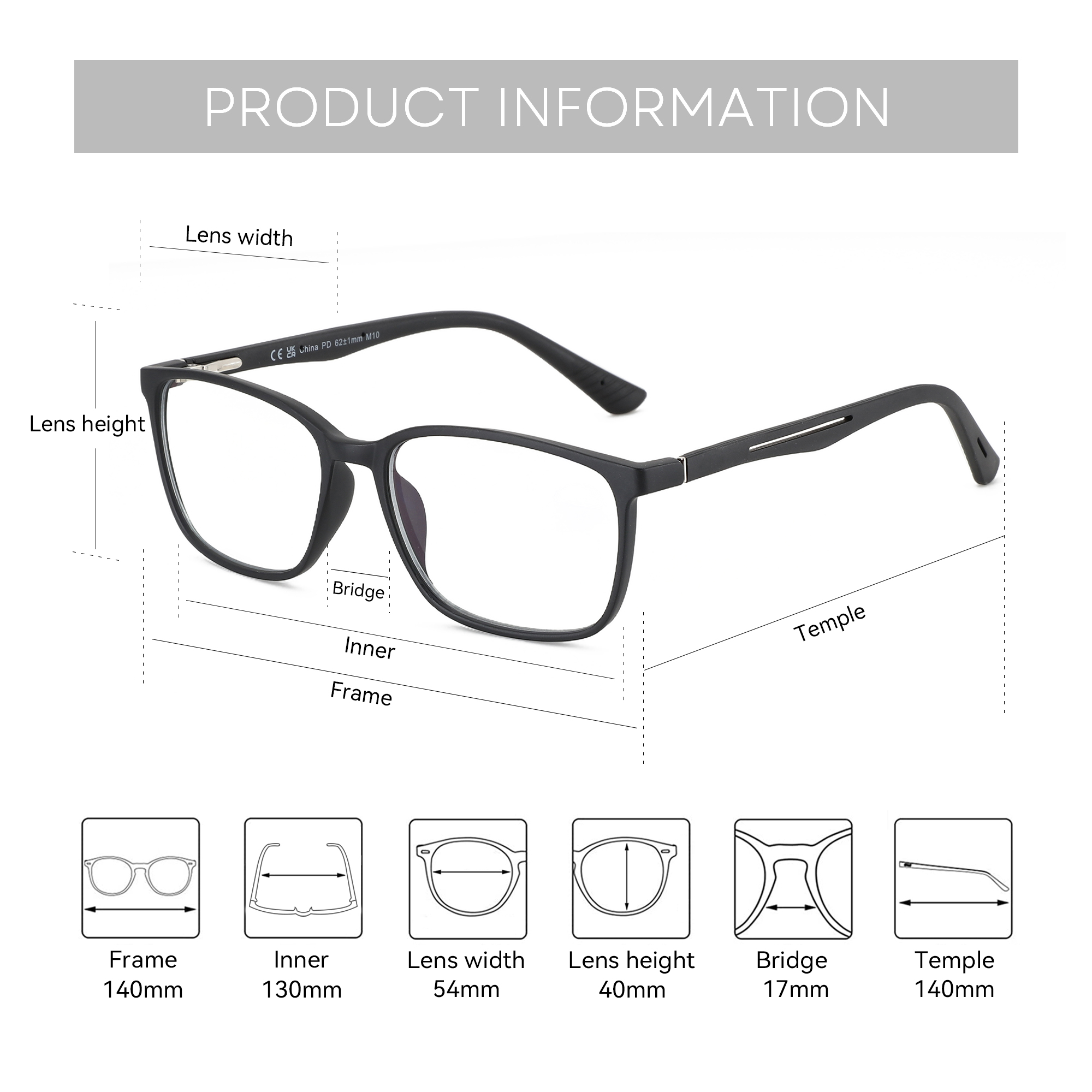 BLUEMOKY Rectangle Prescriptio – Mens Fashion Reading Glasses Bewertung und Preis