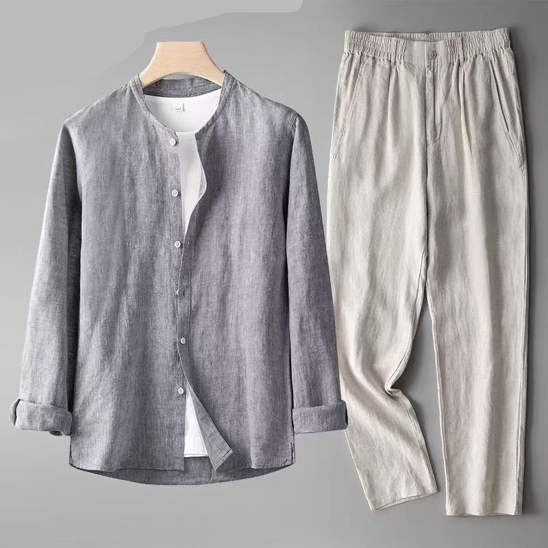 2026 (Shirt + trousers) Spring – Linen Shirt Summer Bewertung und Preis