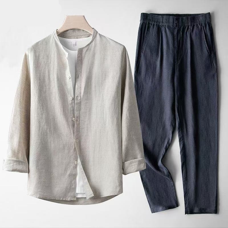 2026 (Shirt + trousers) Spring – Linen Shirt Summer Bewertung und Preis