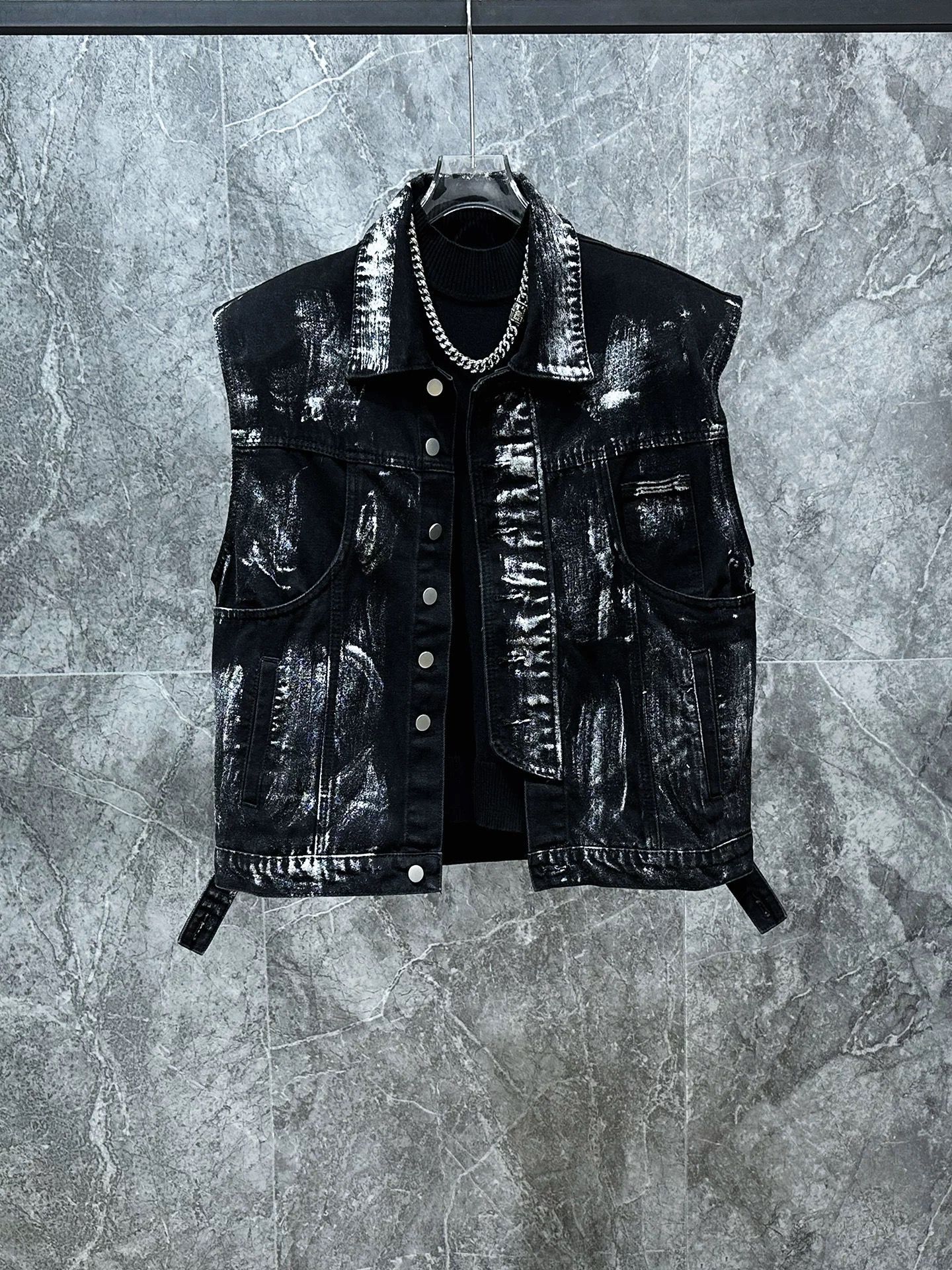 Men's Ripped Jeans Two-piece S – Men'S Fashion Vest With Jeans Bewertung und Preis