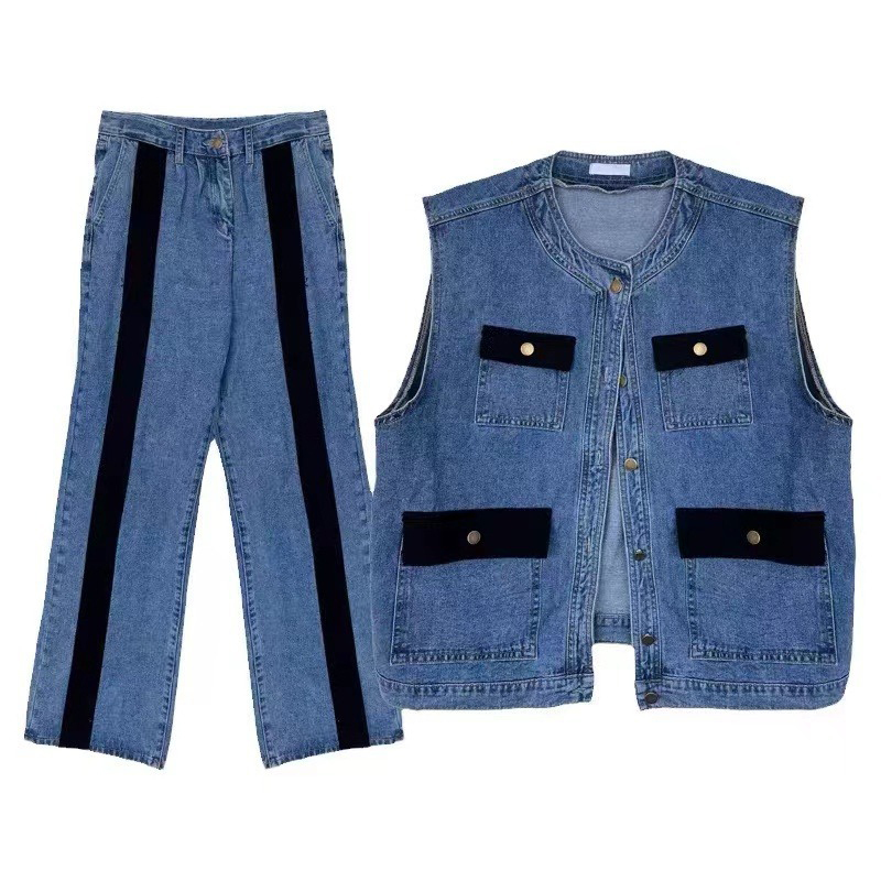 WTHT Vintage Men's Suit Patchw – Men'S Fashion Vest With Jeans Bewertung und Preis