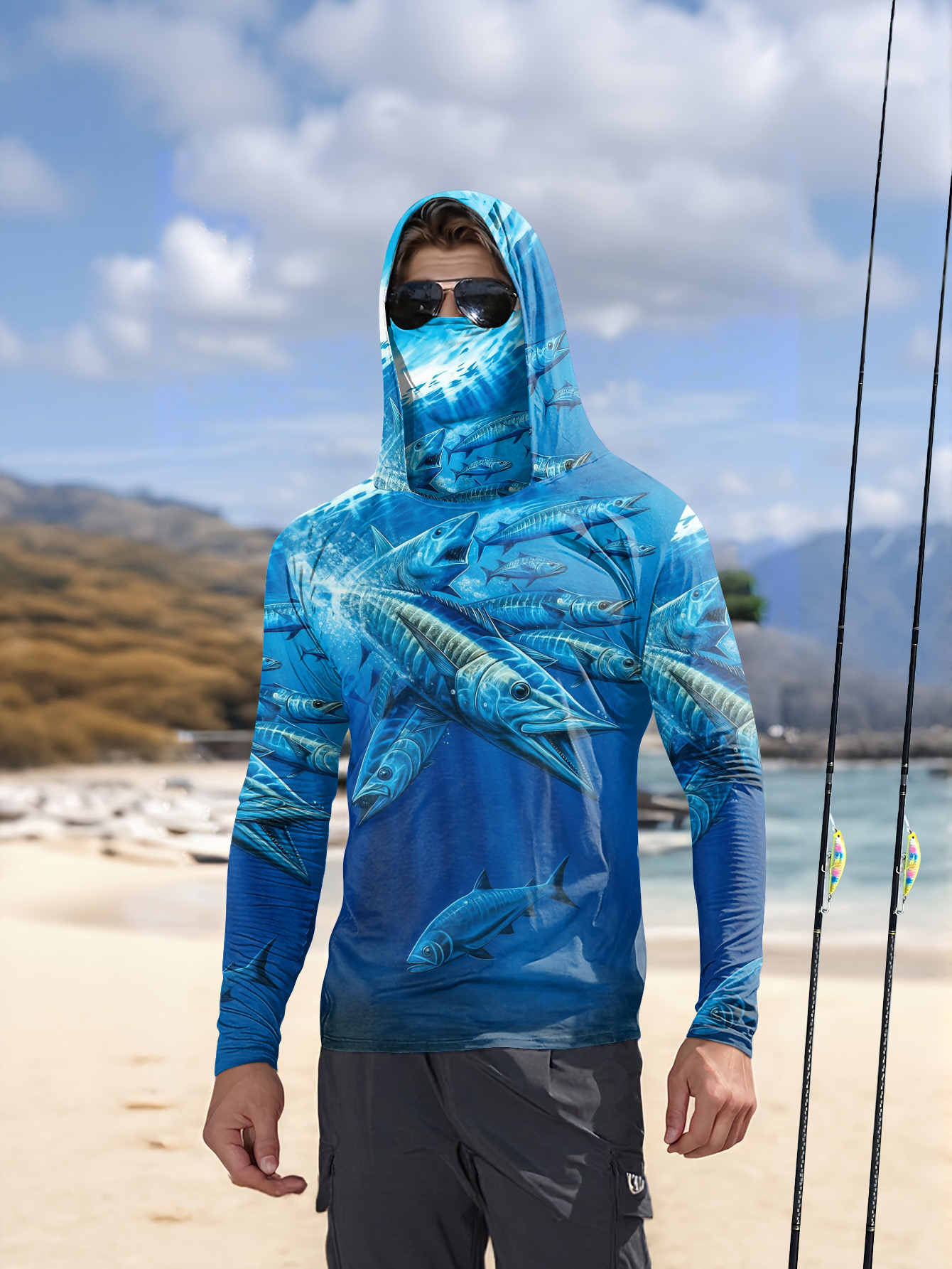 Men Hood Fishing Shirt long sl – Men'S Fashion Trends 2025 Bewertung und Preis