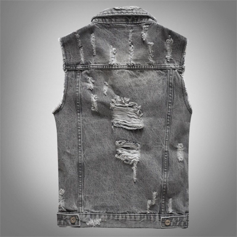 New Fashion Men Retro Grey Den – Men'S Fashion Vest With Jeans Bewertung und Preis