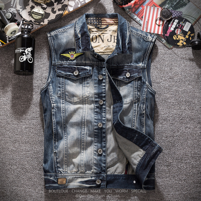 New Fashion Men Retro Grey Den – Men'S Fashion Vest With Jeans Bewertung und Preis