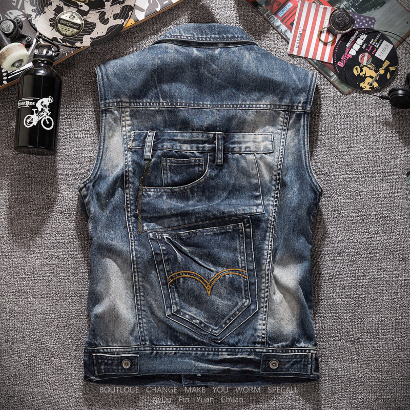 New Fashion Men Retro Grey Den – Men'S Fashion Vest With Jeans Bewertung und Preis