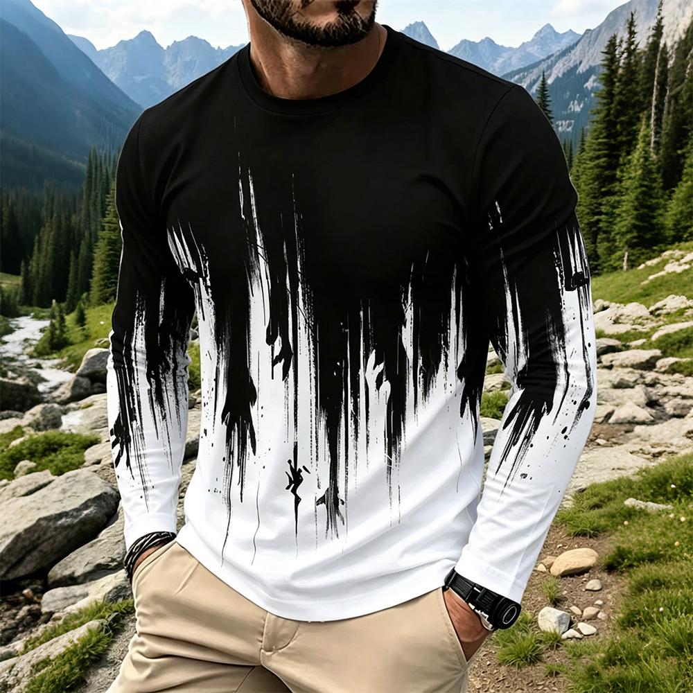 Men's Gradient Ink Splash Long – Men'S Spring Fashion Bewertung und Preis
