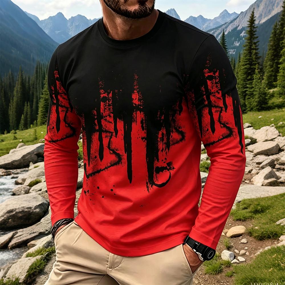 Men's Gradient Ink Splash Long – Men'S Spring Fashion Bewertung und Preis