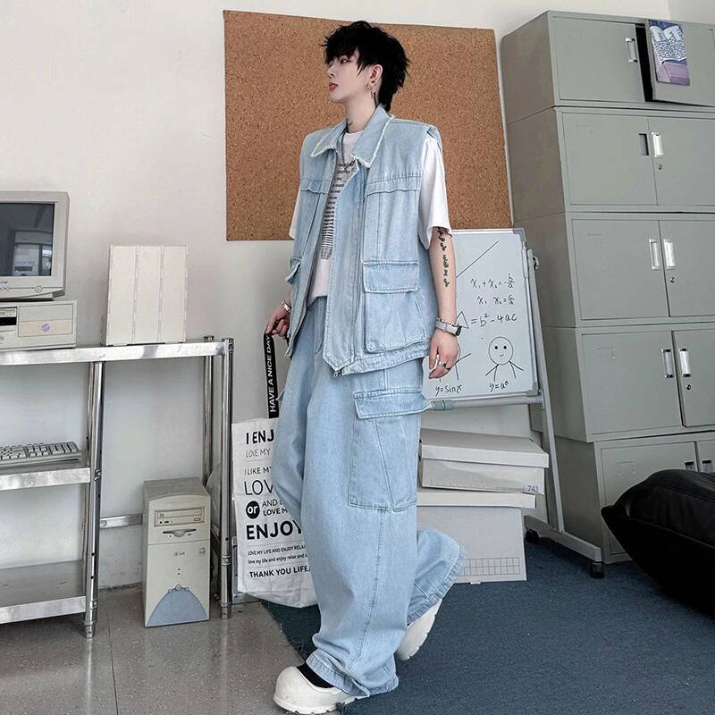 LUZHEN 2026 Summer Solid Color – Men'S Fashion Vest With Jeans Bewertung und Preis