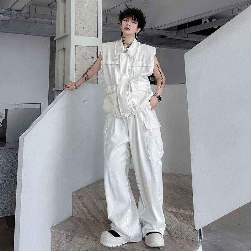 LUZHEN 2026 Summer Solid Color – Men'S Fashion Vest With Jeans Bewertung und Preis