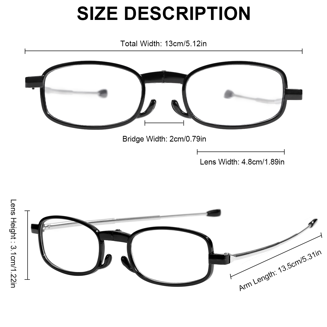 1pc  Folding Reading Glasses R – Mens Fashion Reading Glasses Bewertung und Preis