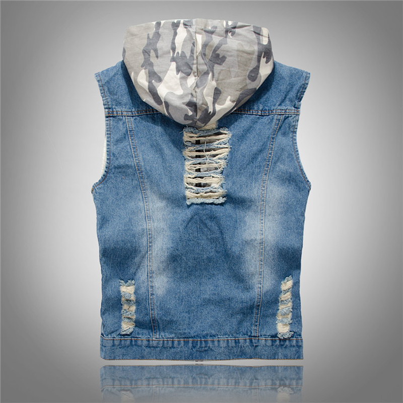 Spring Summer Mens Camo Hooded – Men'S Fashion Vest With Jeans Bewertung und Preis