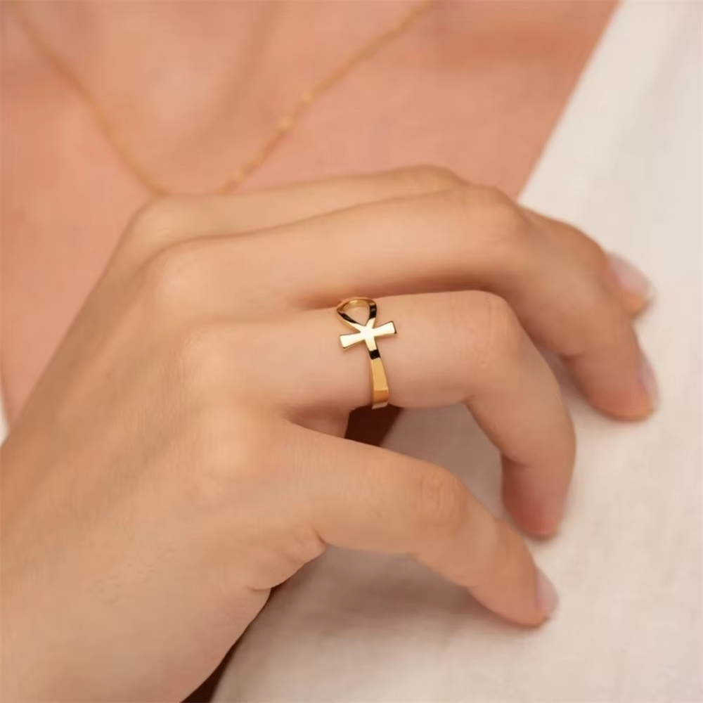 Vintage Egypt Ankh Cross Ring  – Men Fashion Egypt Bewertung und Preis
